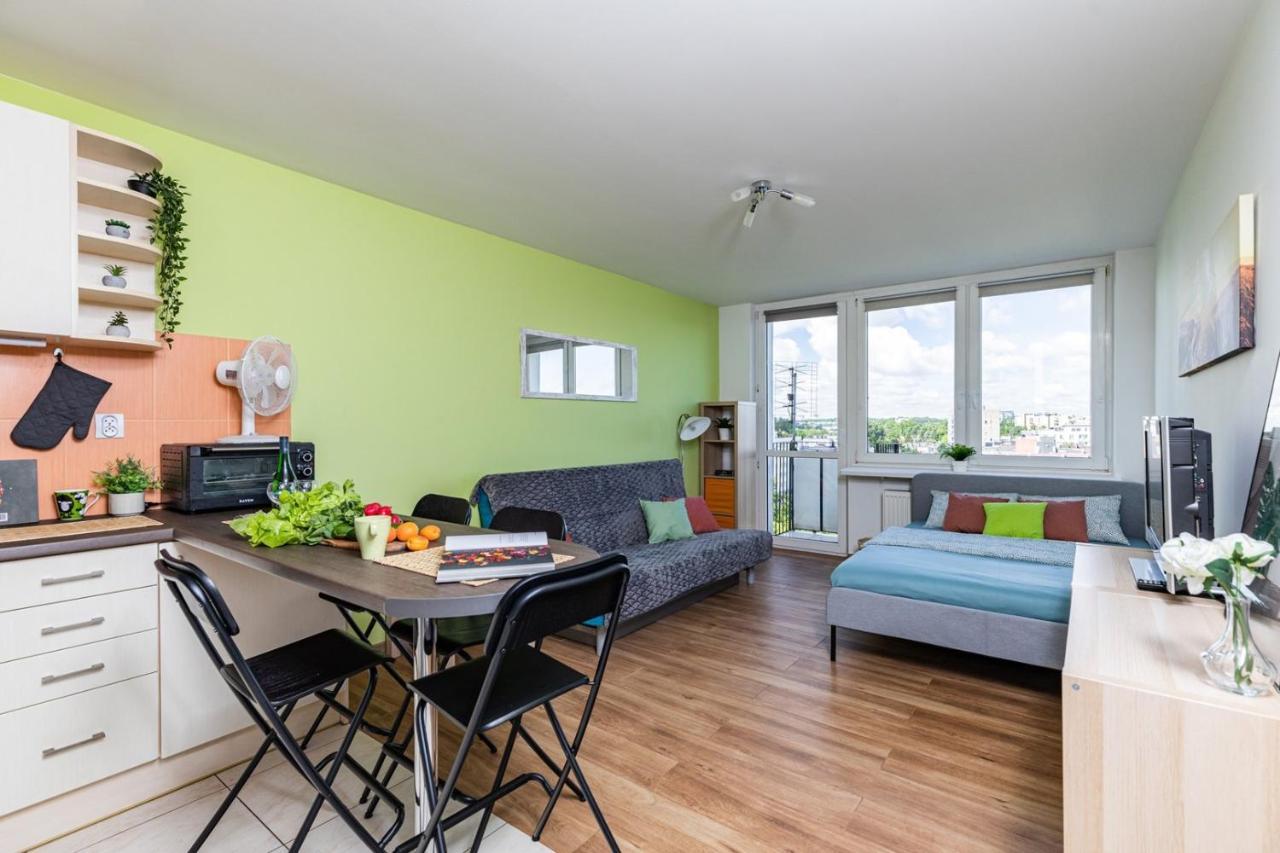 Superapart Saska 48A, Sleek 6Th-Floor Studio With Balcony & Elevator Access Варшава Екстериор снимка